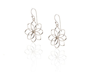 Interlocking Petals Flower Earrings
