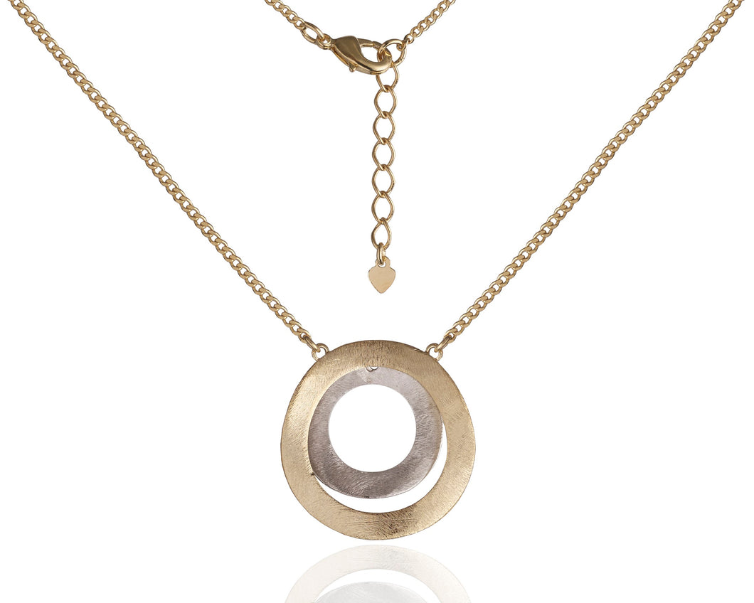 Double Circle Wave Necklace