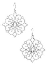 Load image into Gallery viewer, Floral Pendant Drop Earring
