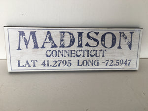 Madison Wood Sign