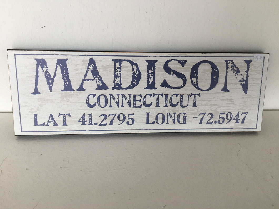 Madison Wood Sign